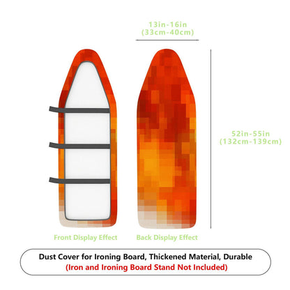 1-Piece Abstract Gradient Pixel Laundry  Ironing Board Cover, Universal Size, Without Board