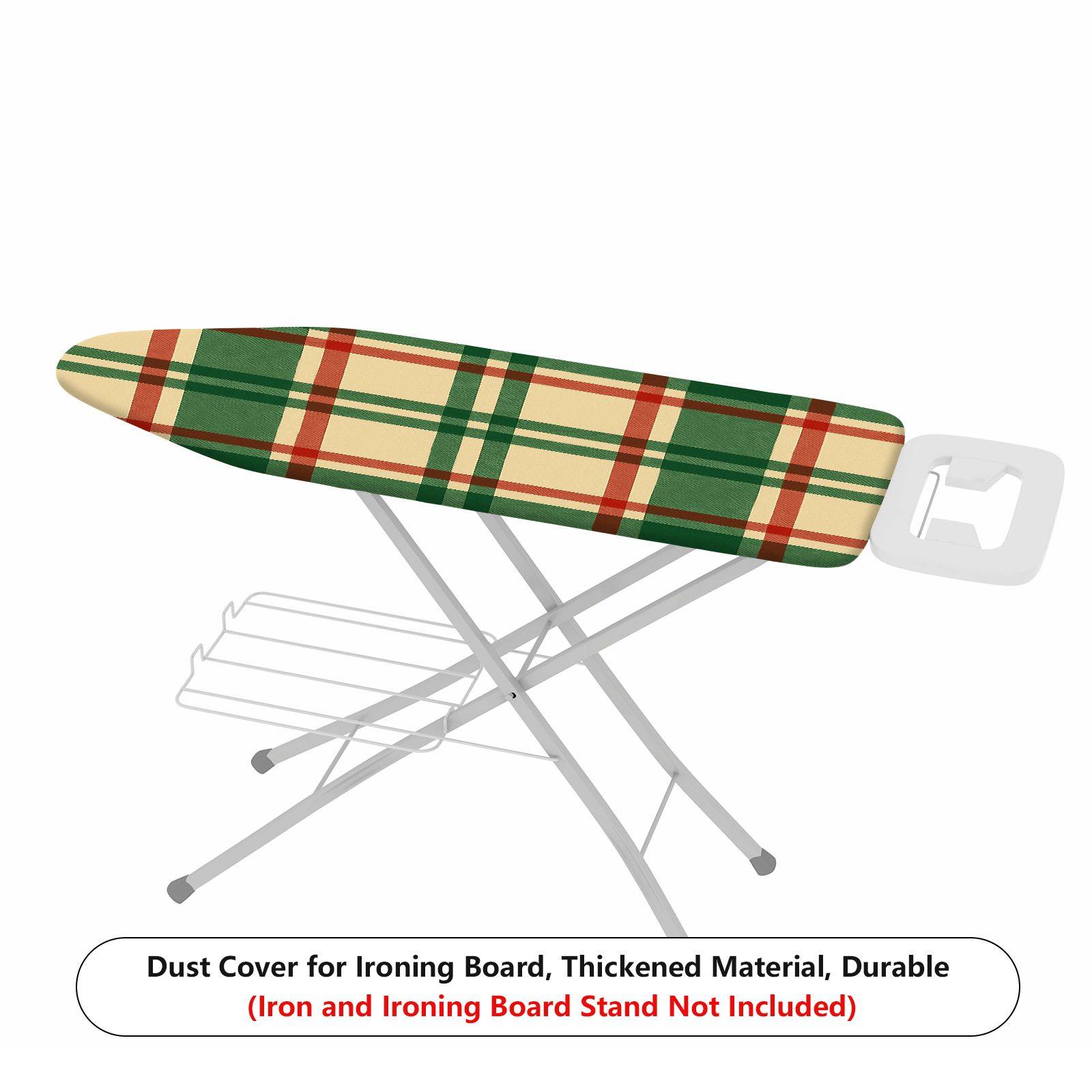 1-Piece Plaid Pattern Check Design Vintage Theme  Ironing Board Cover, Universal Size, Without Board