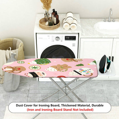 1-Piece Christmas Santa Gingerbread  Ironing Board Cover, Universal Size, Without Board
