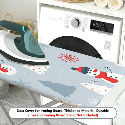 1-Piece Snowman Christmas Winter  Ironing Board Cover, Universal Size, Without Board
