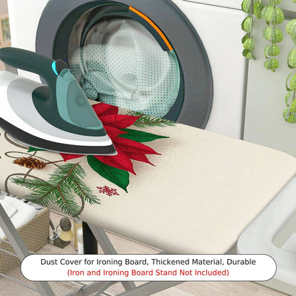 1-Piece Christmas Floral Red  Ironing Board Cover, Universal Size, Without Board