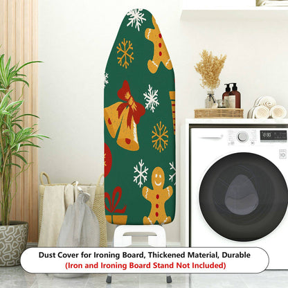 1-Piece Christmas bells gingerbread snowflakes  Ironing Board Cover, Universal Size, Without Board