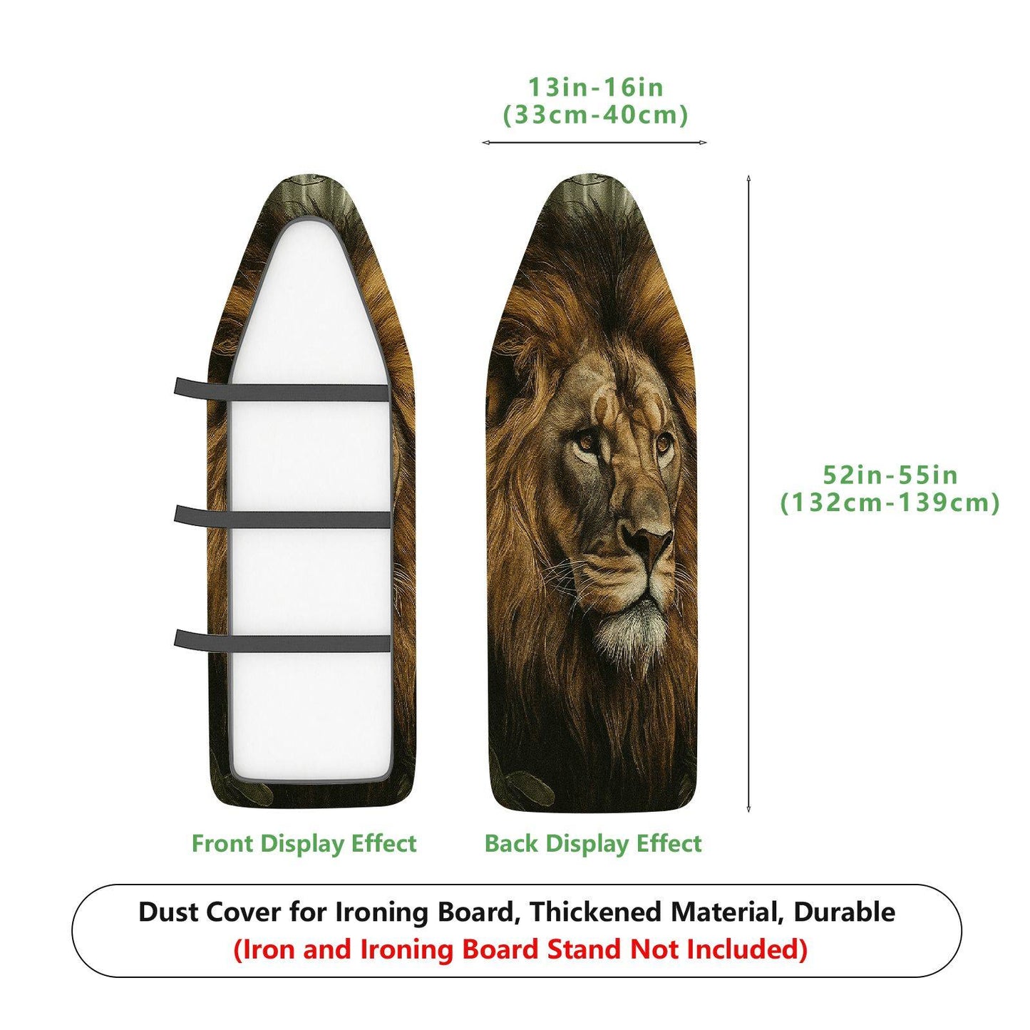 1-Piece Animal Wildlife King  Ironing Board Cover, Universal Size, Without Board
