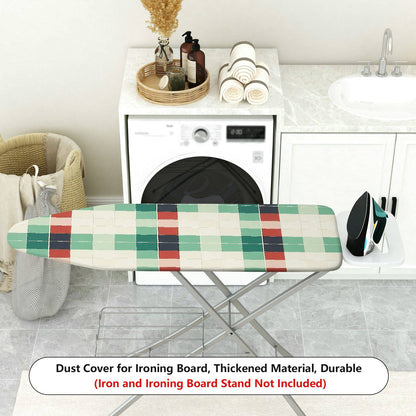 1-Piece Checkered Pattern Christmas Holiday Laundry theme  Ironing Board Cover, Universal Size, Without Board