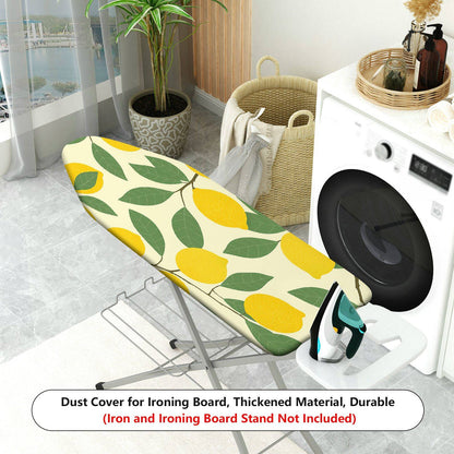 1-Piece Lemon Leaf Pattern Fruit Nature  Ironing Board Cover, Universal Size, Without Board