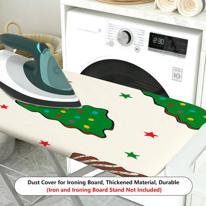 1-Piece Christmas Tree Star Bell  Ironing Board Cover, Universal Size, Without Board