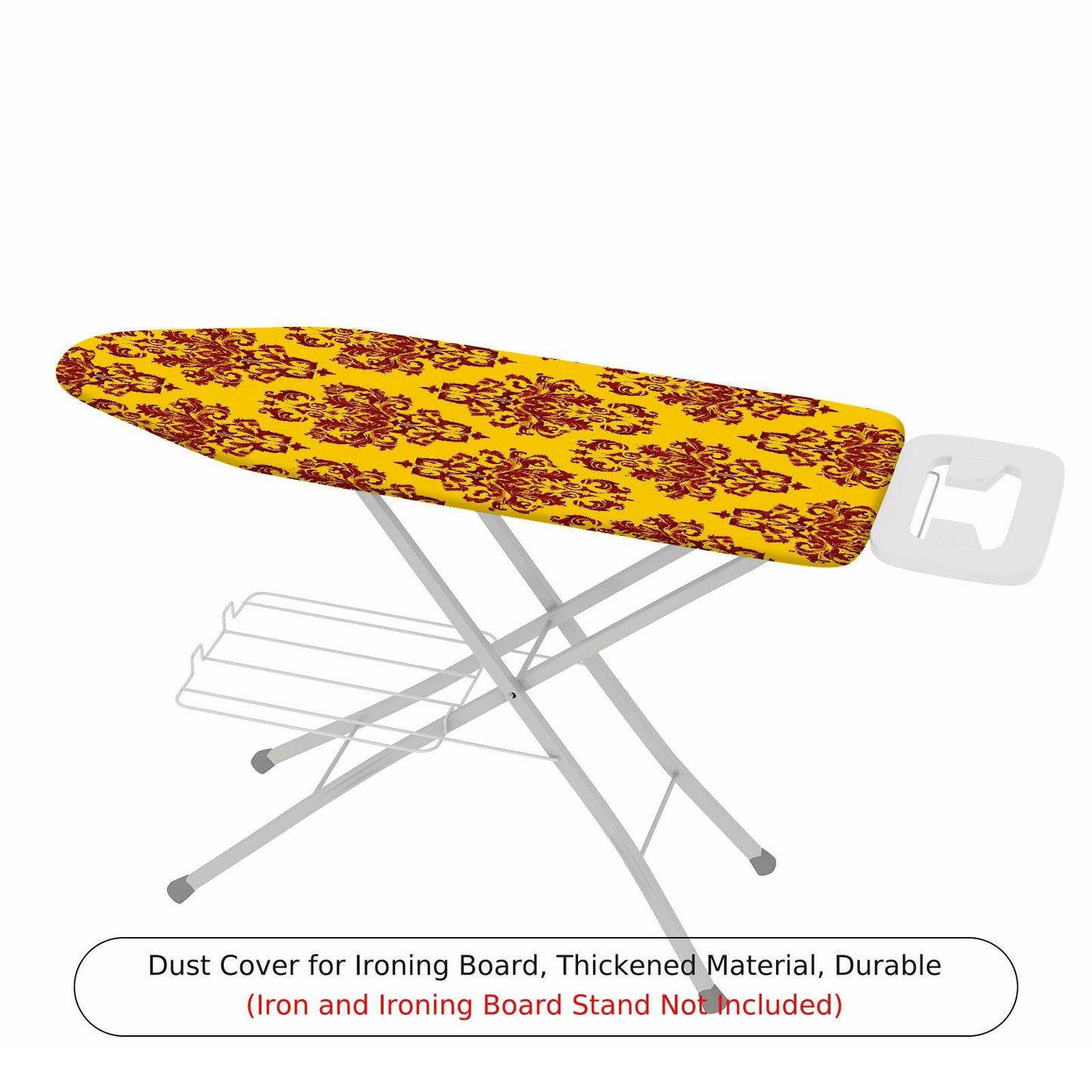 1-Piece Yellow Red Pattern Decorative Classic  Ironing Board Cover, Universal Size, Without Board