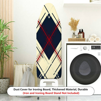 1-Piece Plaid Diamond Red  Ironing Board Cover, Universal Size, Without Board