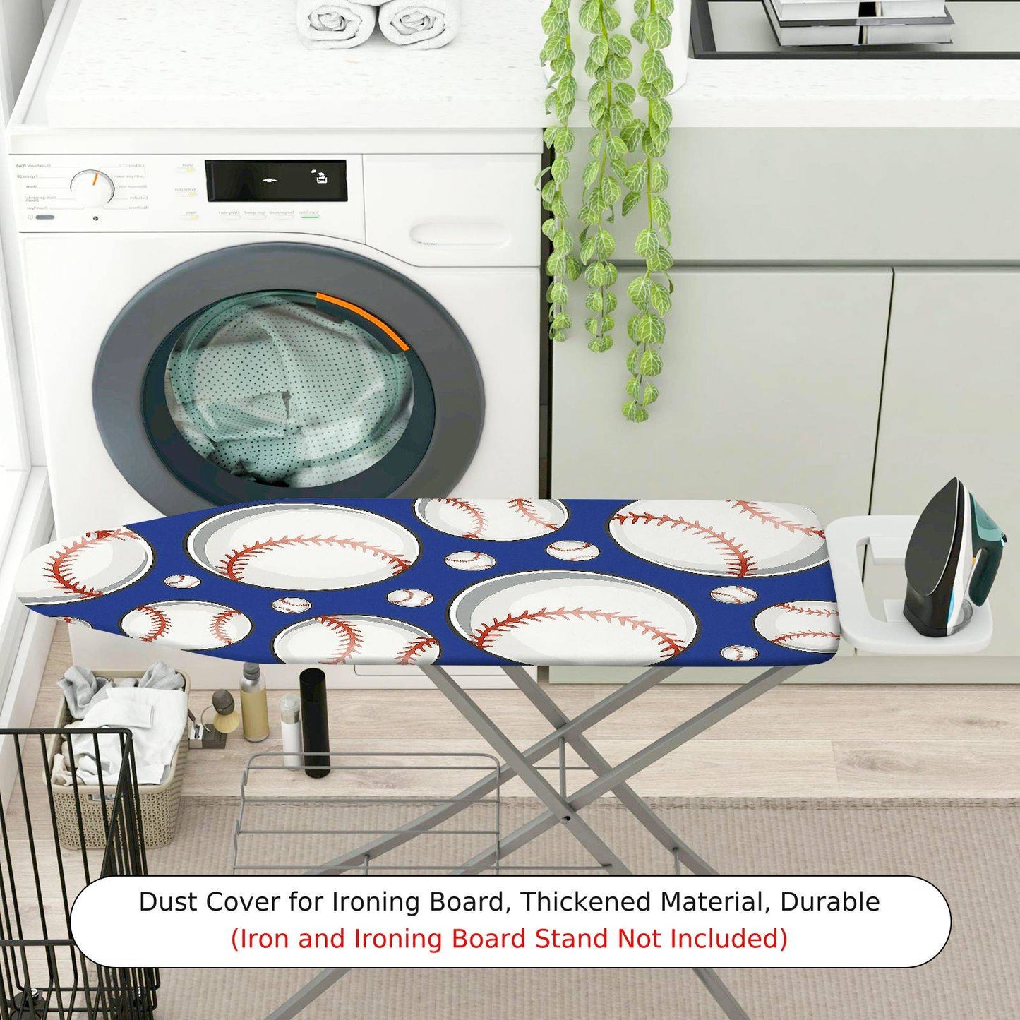 1-Piece Baseball Sport Fun  Ironing Board Cover, Universal Size, Without Board