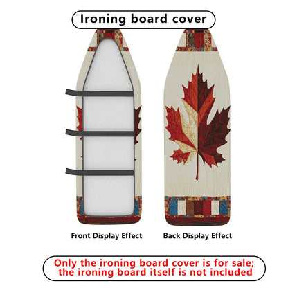 1-Piece Maple Leaf Plaid Autumn  Ironing Board Cover, Universal Size, Without Board