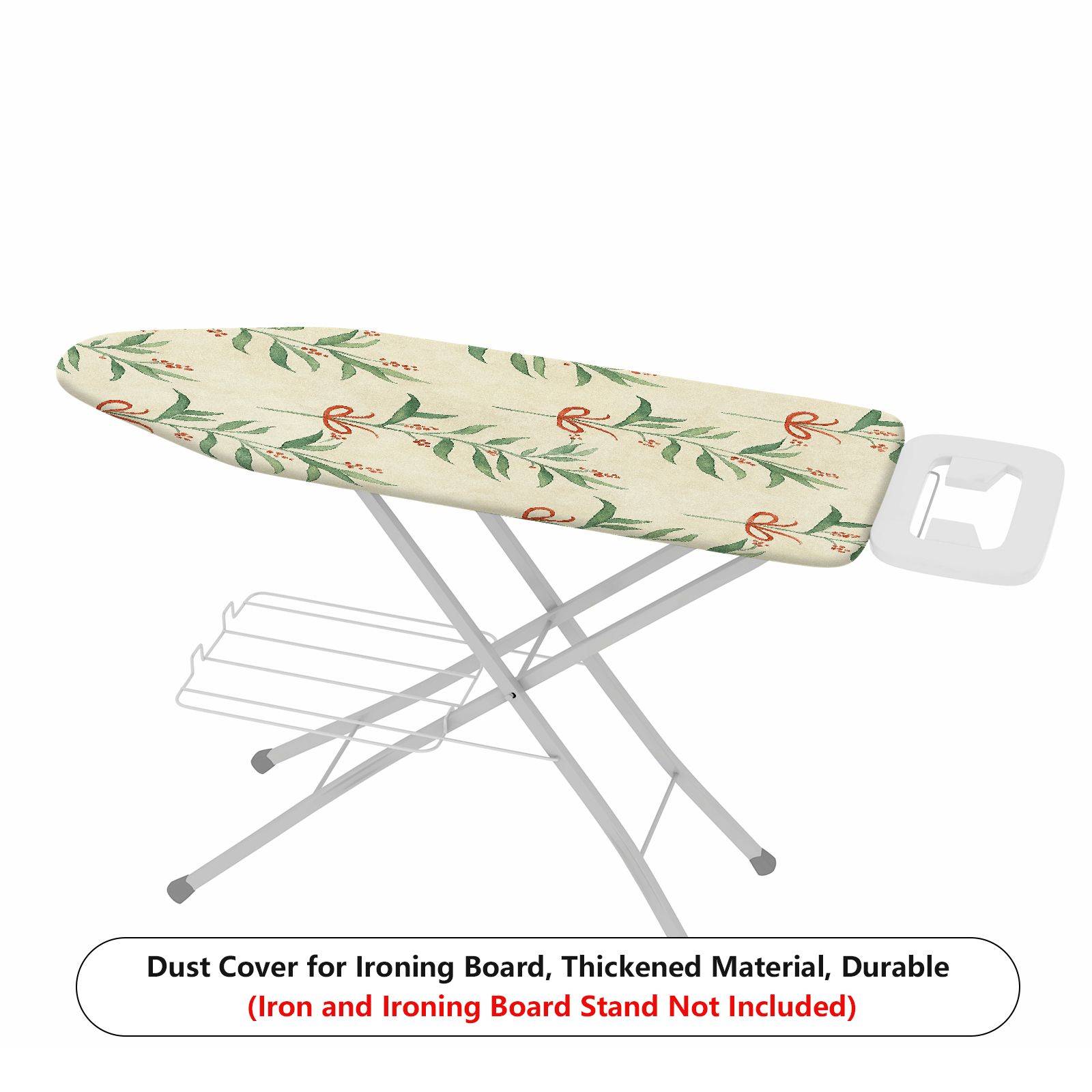 1-Piece Christmas Leaf Bowknot Pattern  Ironing Board Cover, Universal Size, Without Board