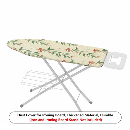 1-Piece Christmas Leaf Bowknot Pattern  Ironing Board Cover, Universal Size, Without Board