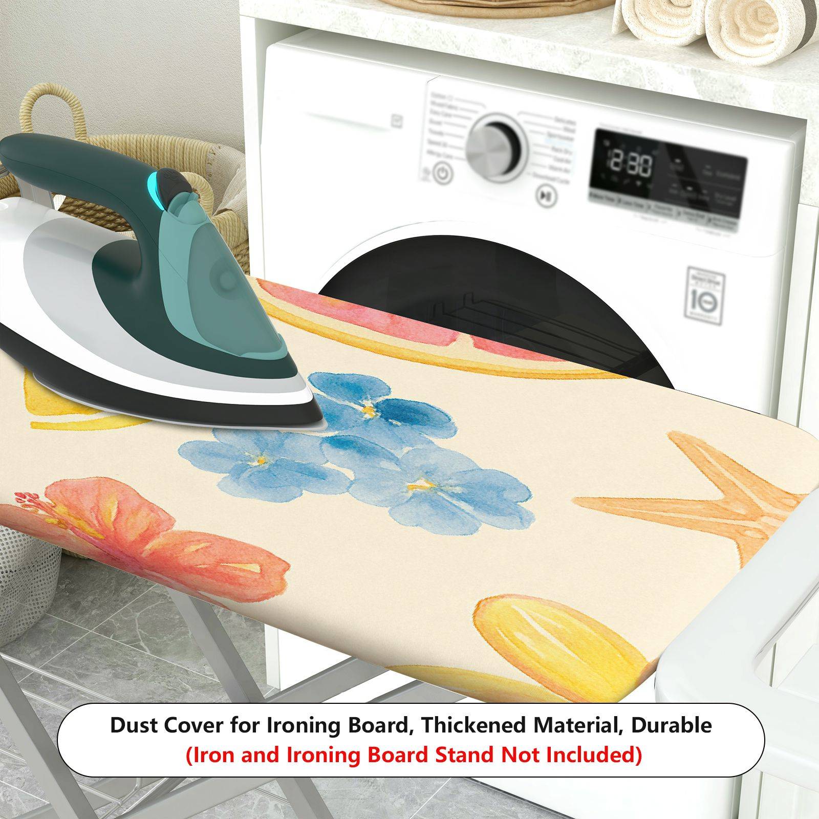1-Piece Floral Fruit Tropical  Ironing Board Cover, Universal Size, Without Board