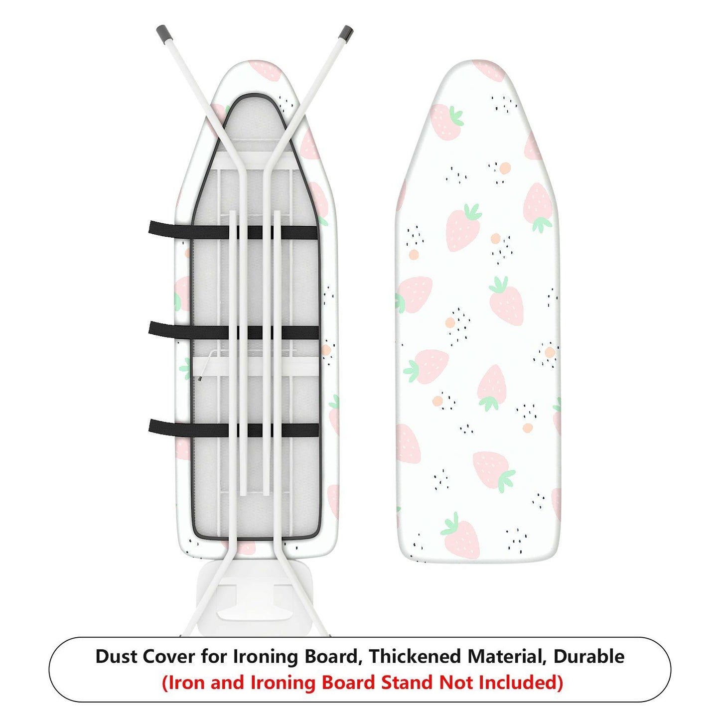 1-Piece Strawberry Floral Cute  Ironing Board Cover, Universal Size, Without Board
