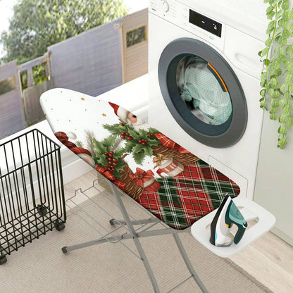 1-Piece Christmas Santa Snowman  Ironing Board Cover, Universal Size, Without Board