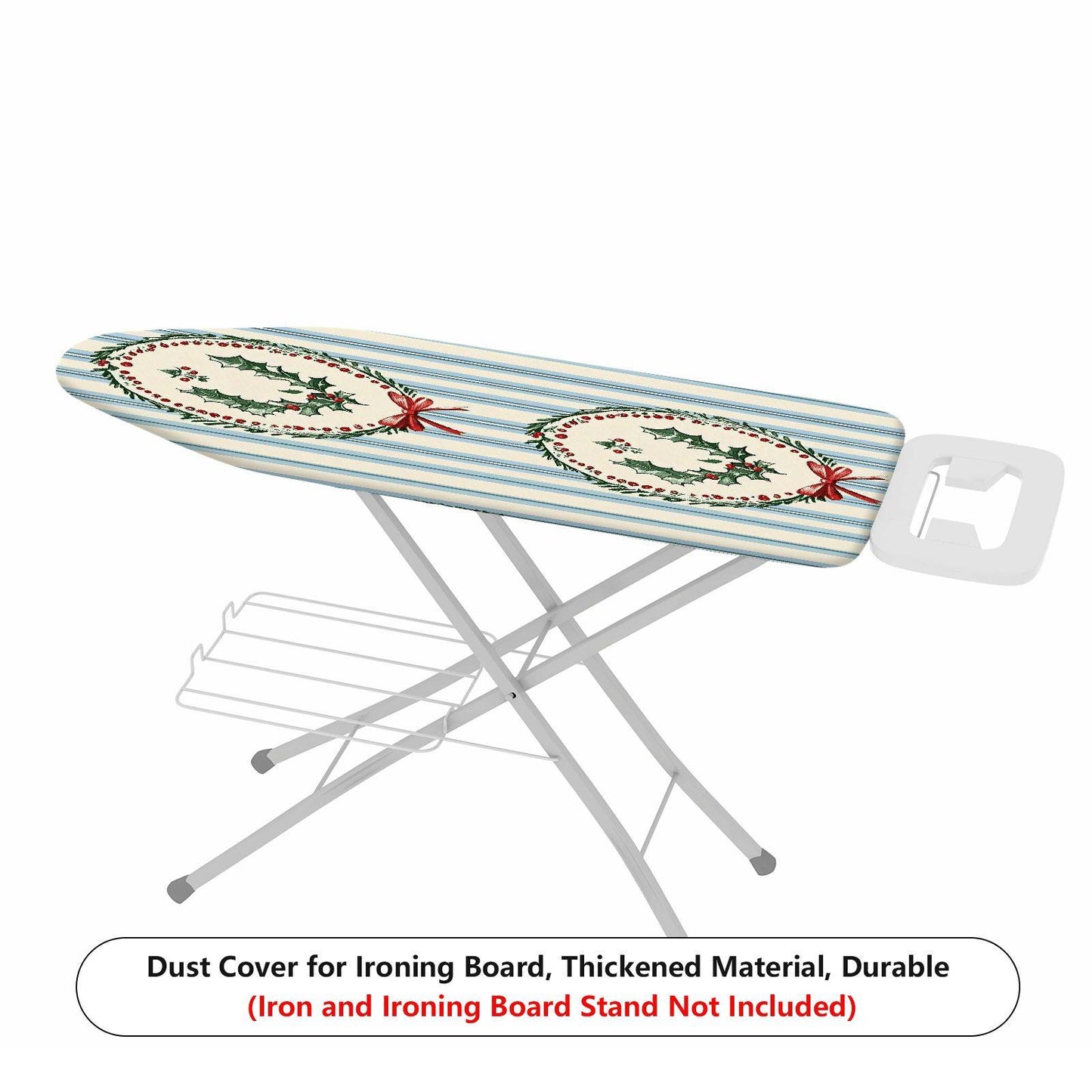 1-Piece Christmas Holly Festive  Ironing Board Cover, Universal Size, Without Board