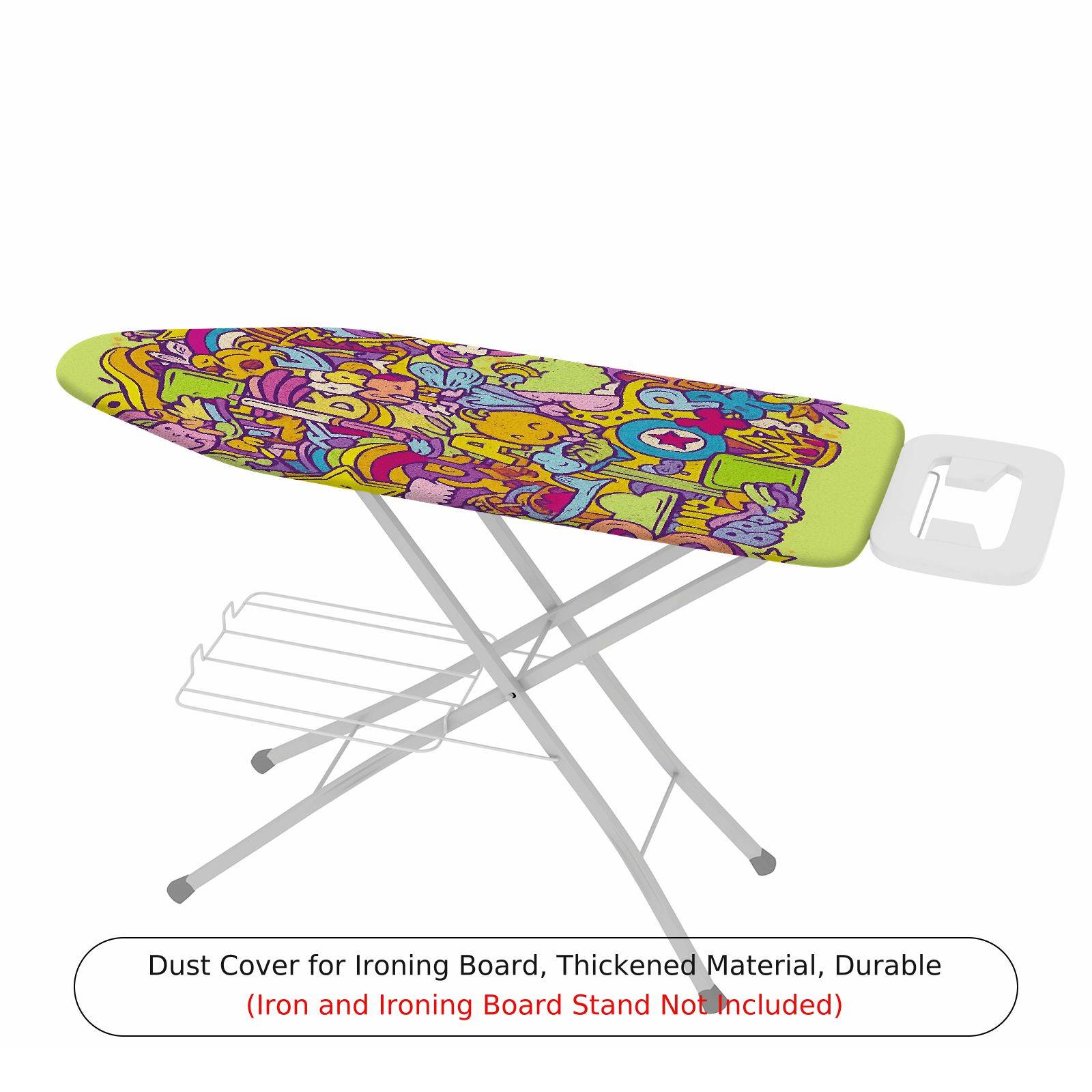 1-Piece Colorful Fun  Ironing Board Cover, Universal Size, Without Board