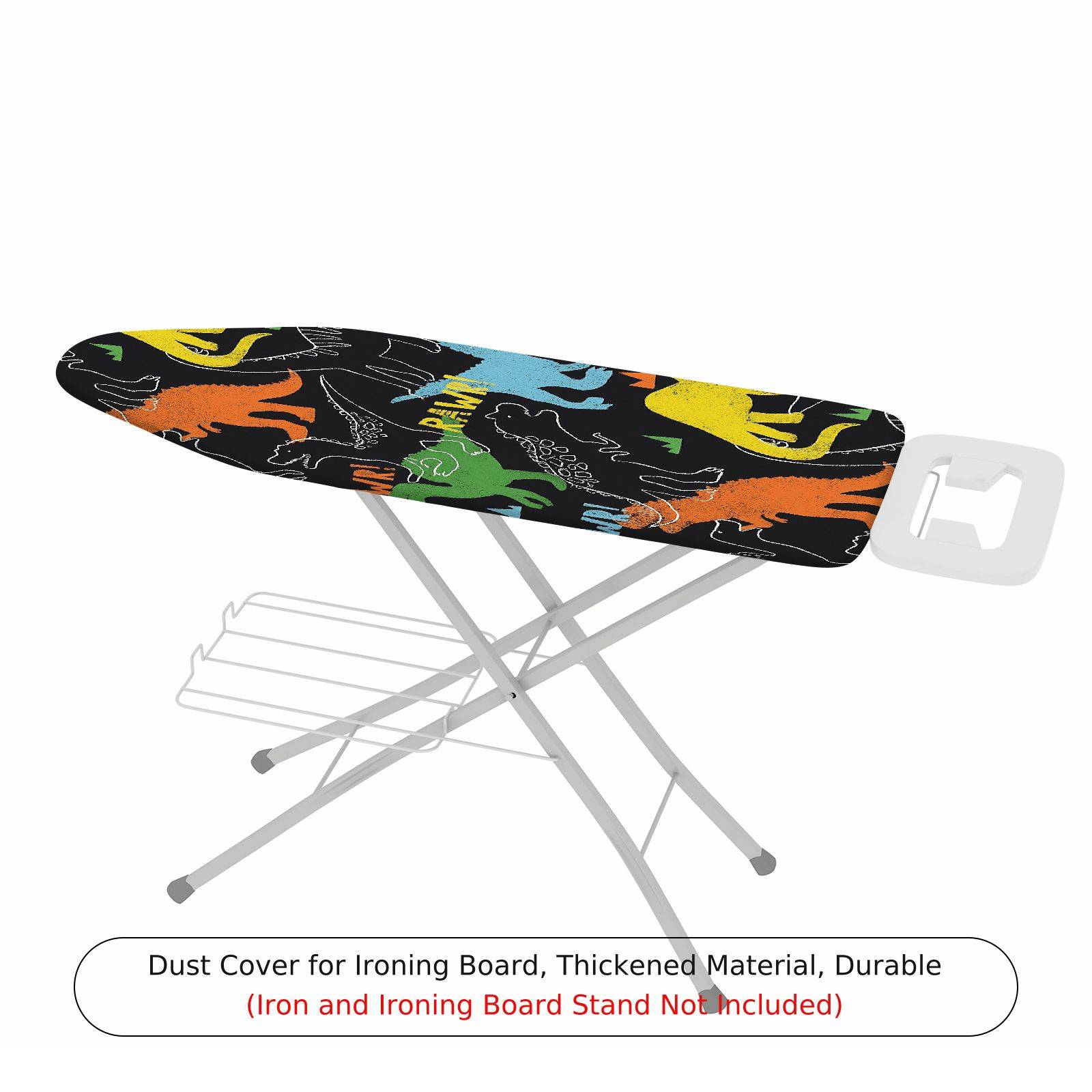 1-Piece Dinosaur Print Colorful Pattern Cute  Ironing Board Cover, Universal Size, Without Board