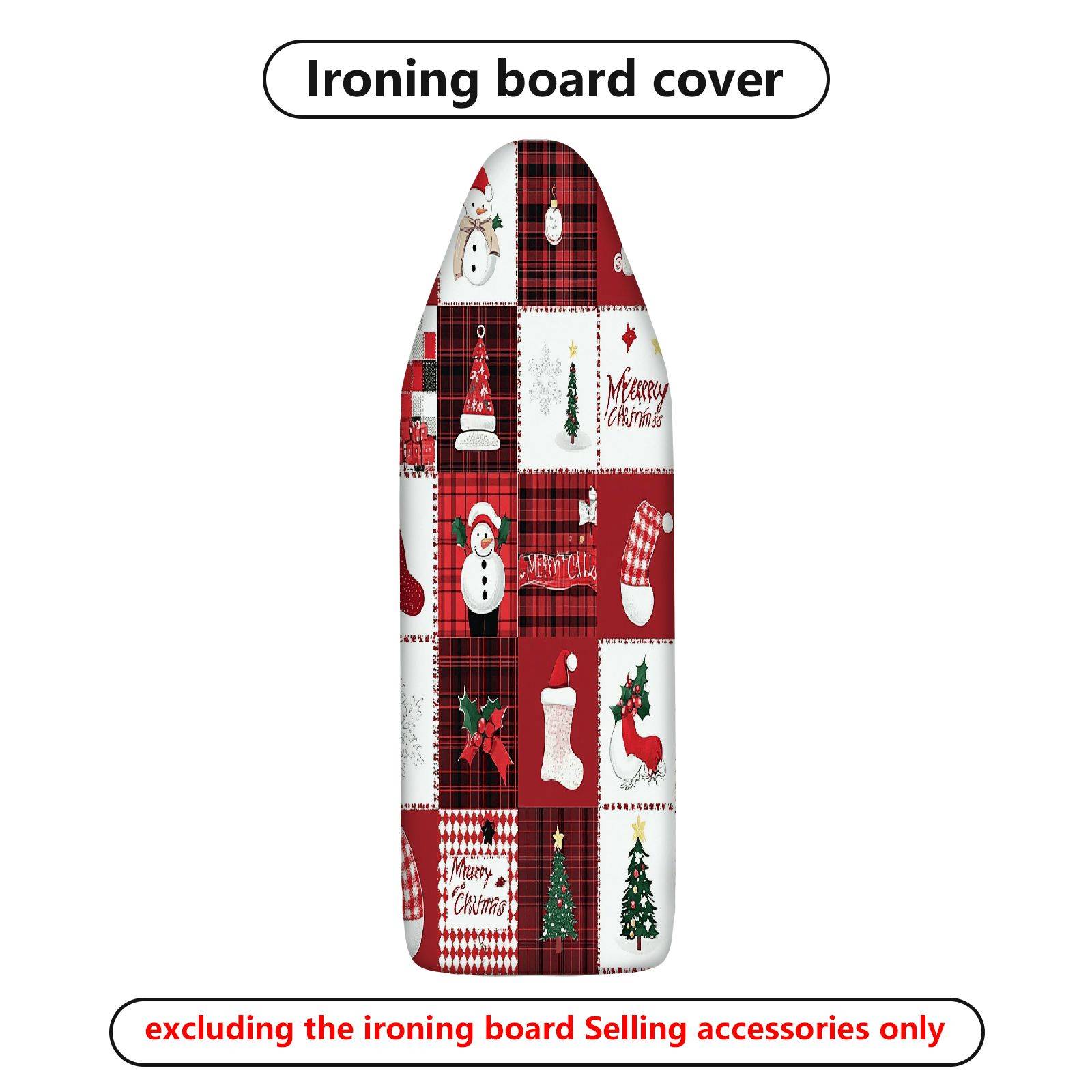 1-Piece Christmas Snowman Patterned  Ironing Board Cover, Universal Size, Without Board