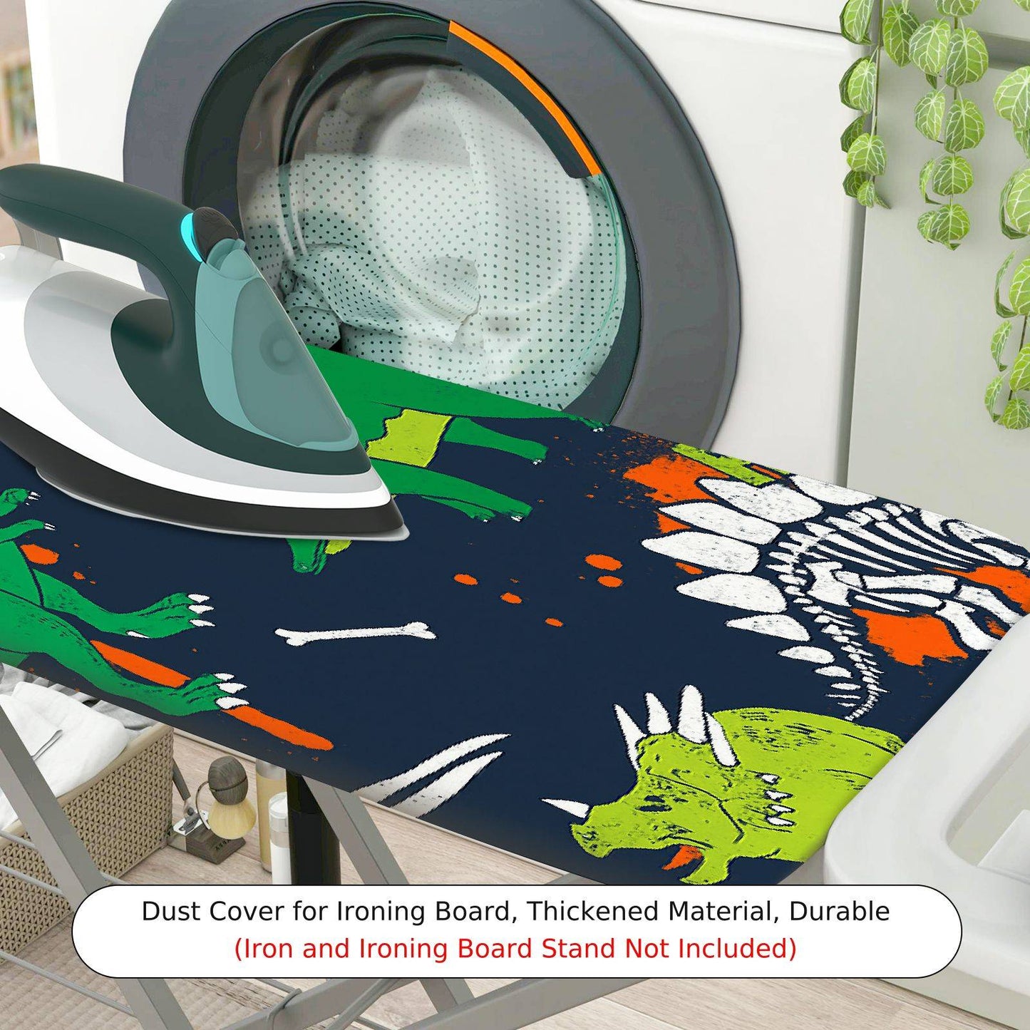 1-Piece Dinosaur  Fun  Ironing Board Cover, Universal Size, Without Board