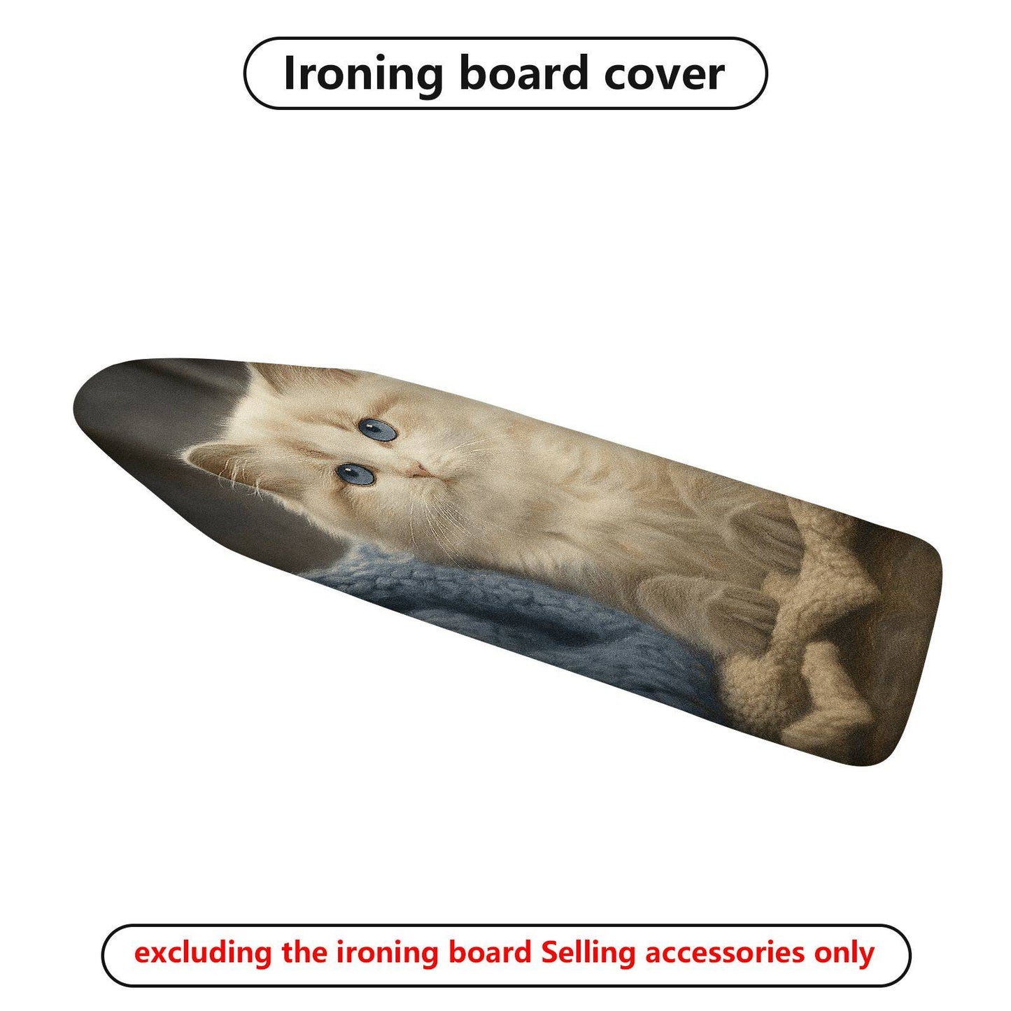 1-Piece Cat Cute Kitten  Ironing Board Cover, Universal Size, Without Board