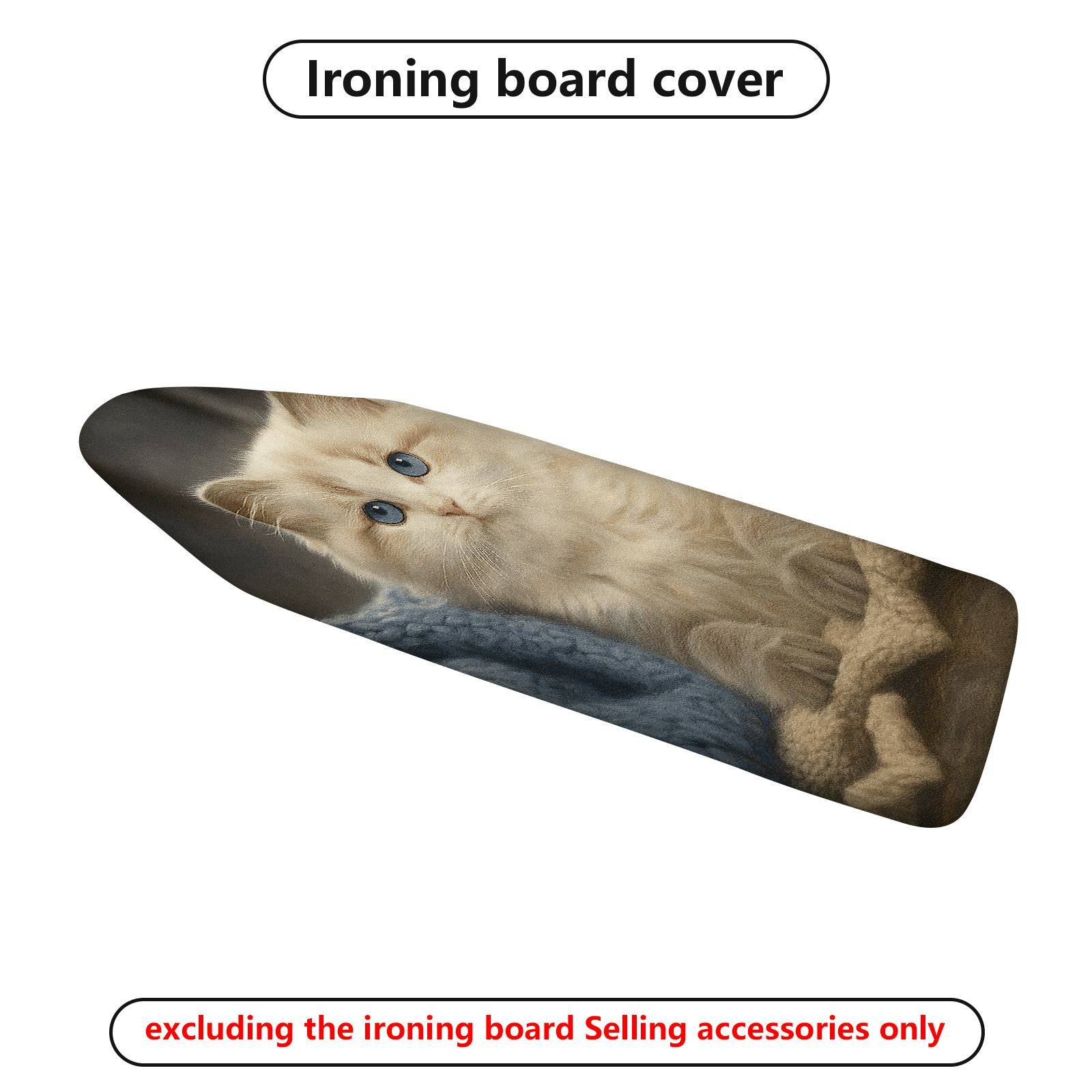 1-Piece Cat Cute Kitten  Ironing Board Cover, Universal Size, Without Board