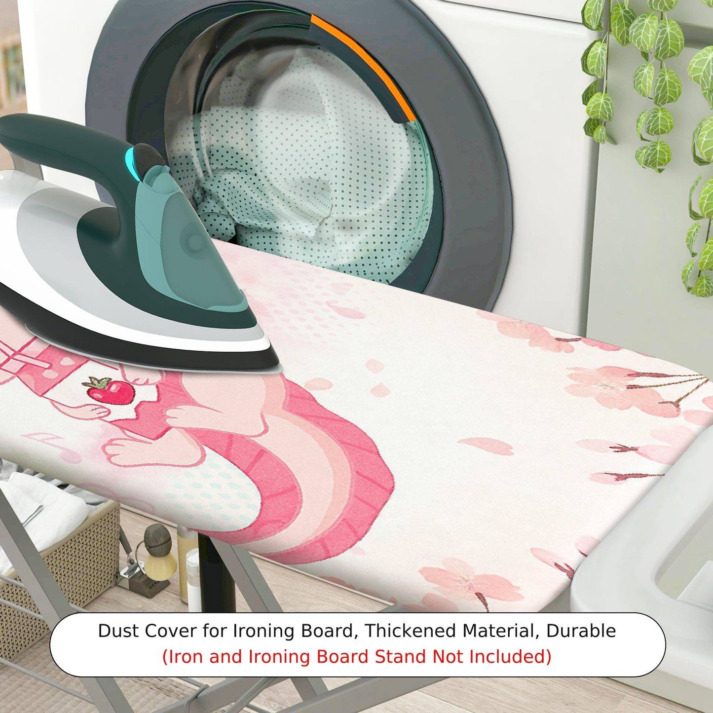 1-Piece Cute Pink  Ironing Board Cover, Universal Size, Without Board