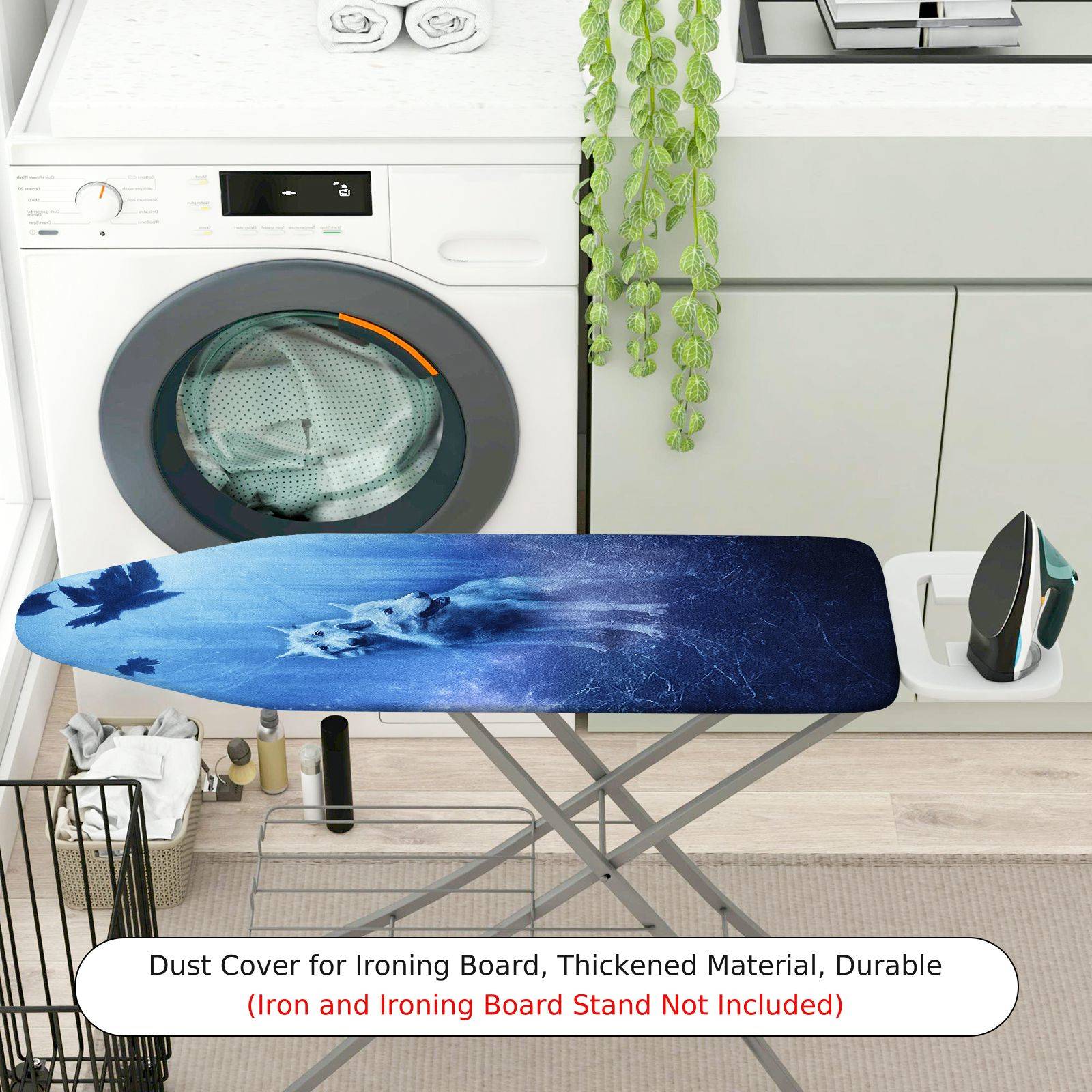 1-Piece Wolf Winter Nature  Ironing Board Cover, Universal Size, Without Board
