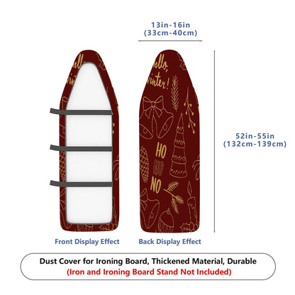 1-Piece Christmas Holiday Winter  Ironing Board Cover, Universal Size, Without Board