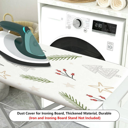 1-Piece Christmas Tree Star Pine  Ironing Board Cover, Universal Size, Without Board