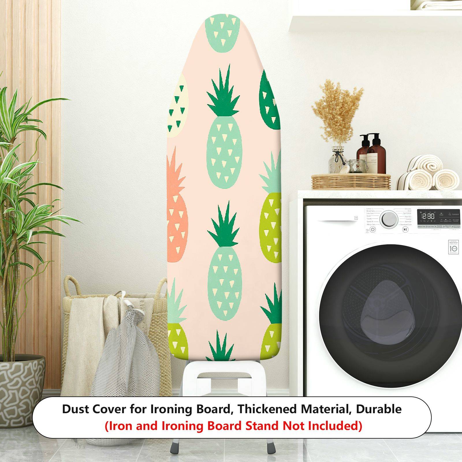 1-Piece Pineapple Pattern Colorful Fun  Ironing Board Cover, Universal Size, Without Board