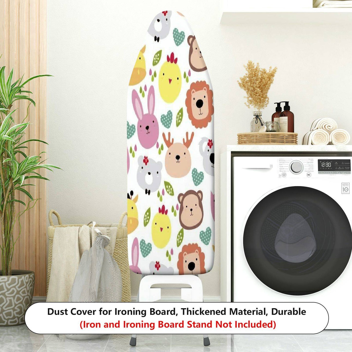 1-Piece Animal Pattern Colorful Cute  Ironing Board Cover, Universal Size, Without Board