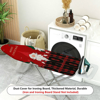 1-Piece Christmas Elf Plaid  Ironing Board Cover, Universal Size, Without Board