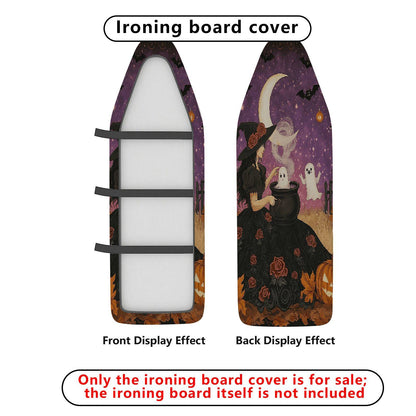 1-Piece Witch Moon Ghost  Ironing Board Cover, Universal Size, Without Board