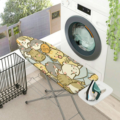 1-Piece Animals Cute Colorful  Ironing Board Cover, Universal Size, Without Board