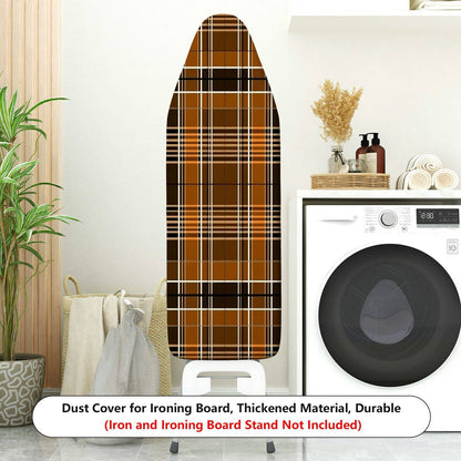 1-Piece Plaid Checkered Striped  Ironing Board Cover, Universal Size, Without Board