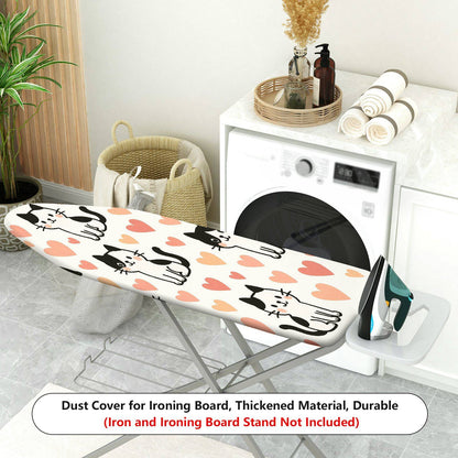 1-Piece Cute Cat Heart Pattern  Ironing Board Cover, Universal Size, Without Board