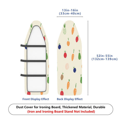 1-Piece Fruit Vegetable Pattern Colorful  Ironing Board Cover, Universal Size, Without Board