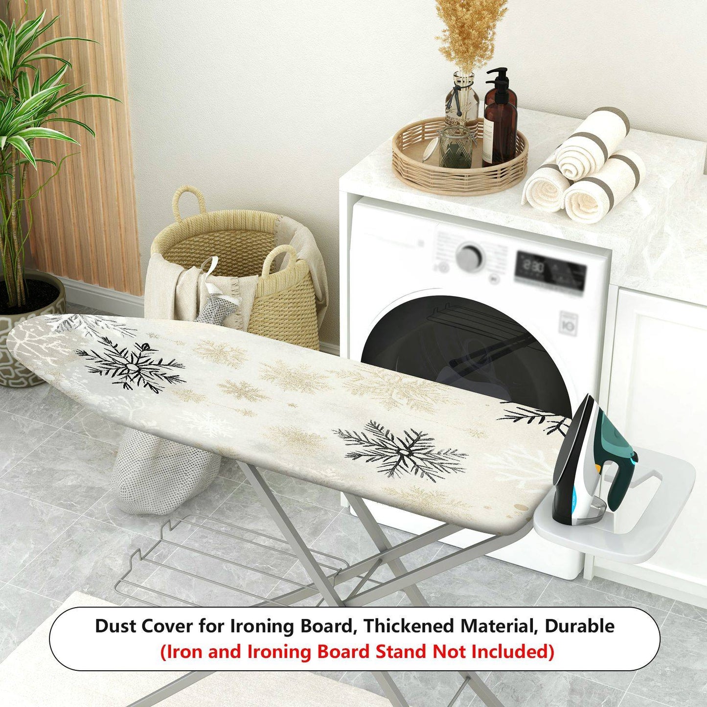 1-Piece Snowflake Christmas Winter  Ironing Board Cover, Universal Size, Without Board