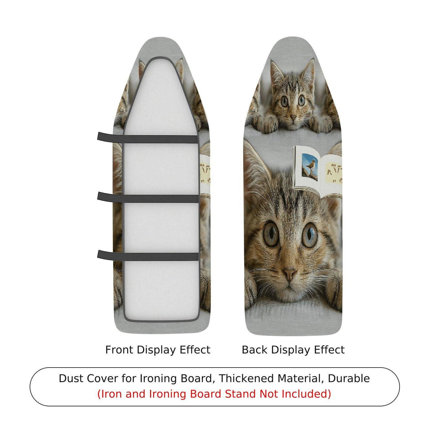 1-Piece Cat Book Cute  Ironing Board Cover, Universal Size, Without Board
