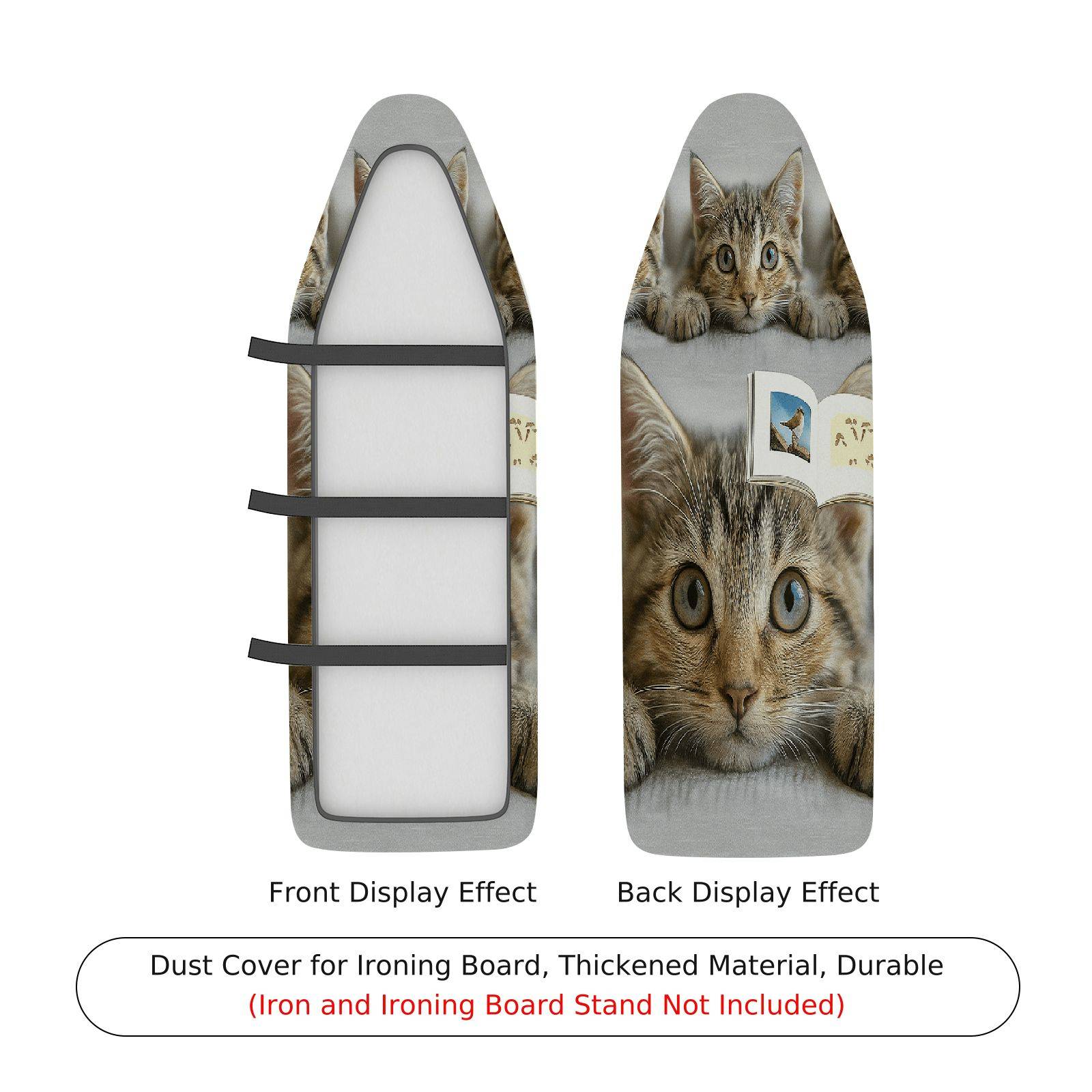 1-Piece Cat Book Cute  Ironing Board Cover, Universal Size, Without Board