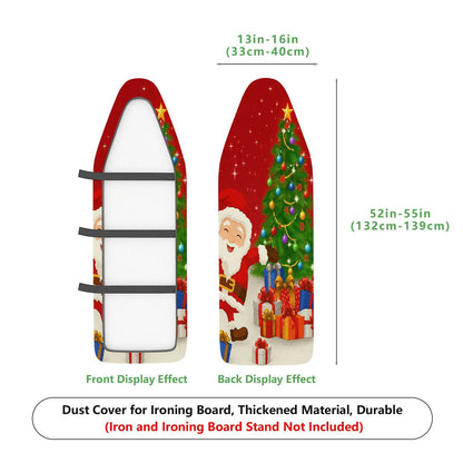 1-Piece Santa Christmas Tree Gifts  Ironing Board Cover, Universal Size, Without Board