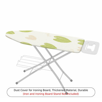 1-Piece Leaf Pattern Green Beige  Ironing Board Cover, Universal Size, Without Board