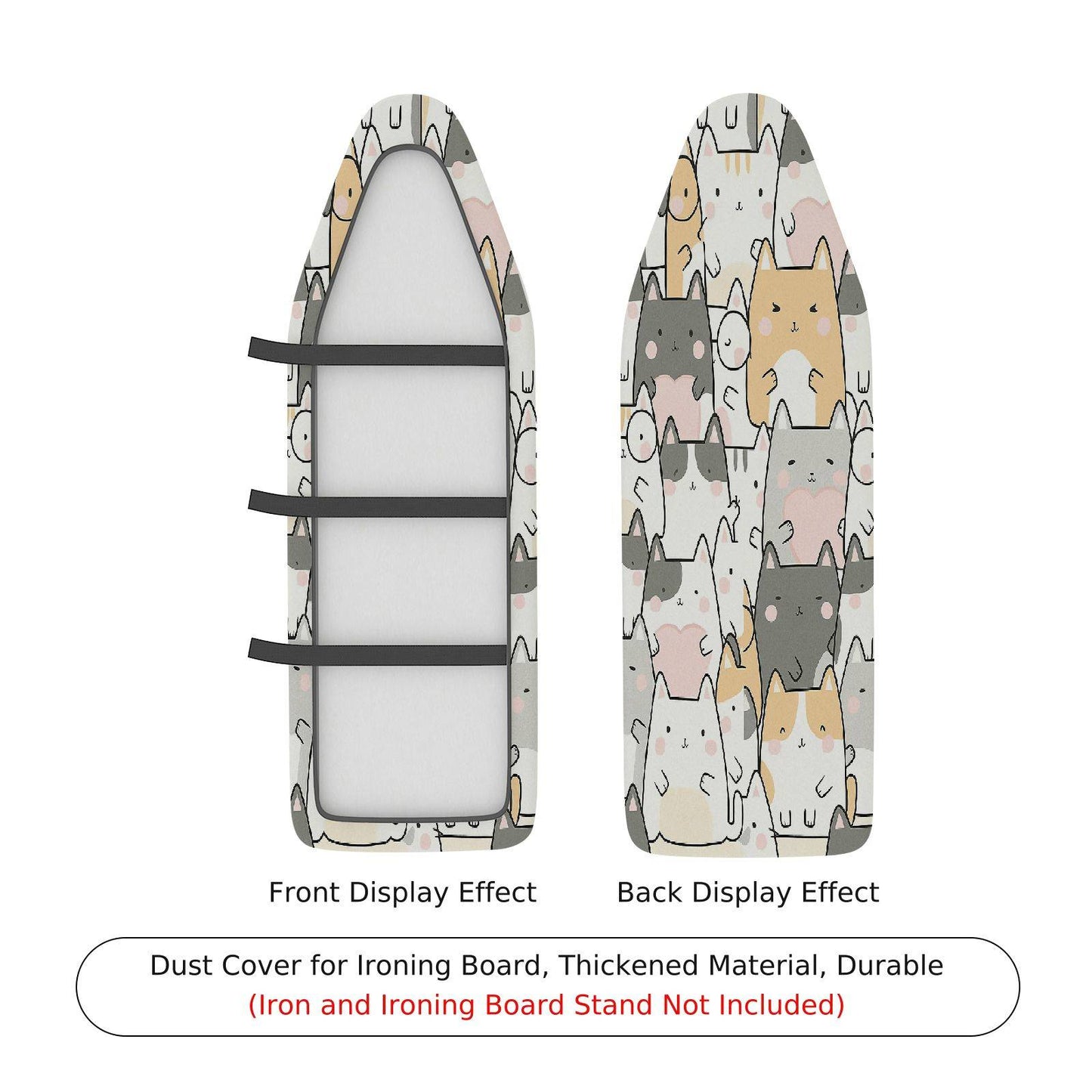 1-Piece Cat  Cute  Ironing Board Cover, Universal Size, Without Board