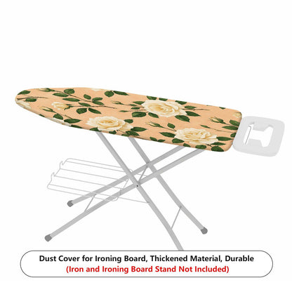1-Piece Floral Rose Pattern Beige  Ironing Board Cover, Universal Size, Without Board