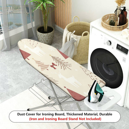 1-Piece Christmas Deer Tree  Ironing Board Cover, Universal Size, Without Board