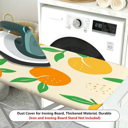 1-Piece Fruit Pattern Orange Leaf Print  Ironing Board Cover, Universal Size, Without Board
