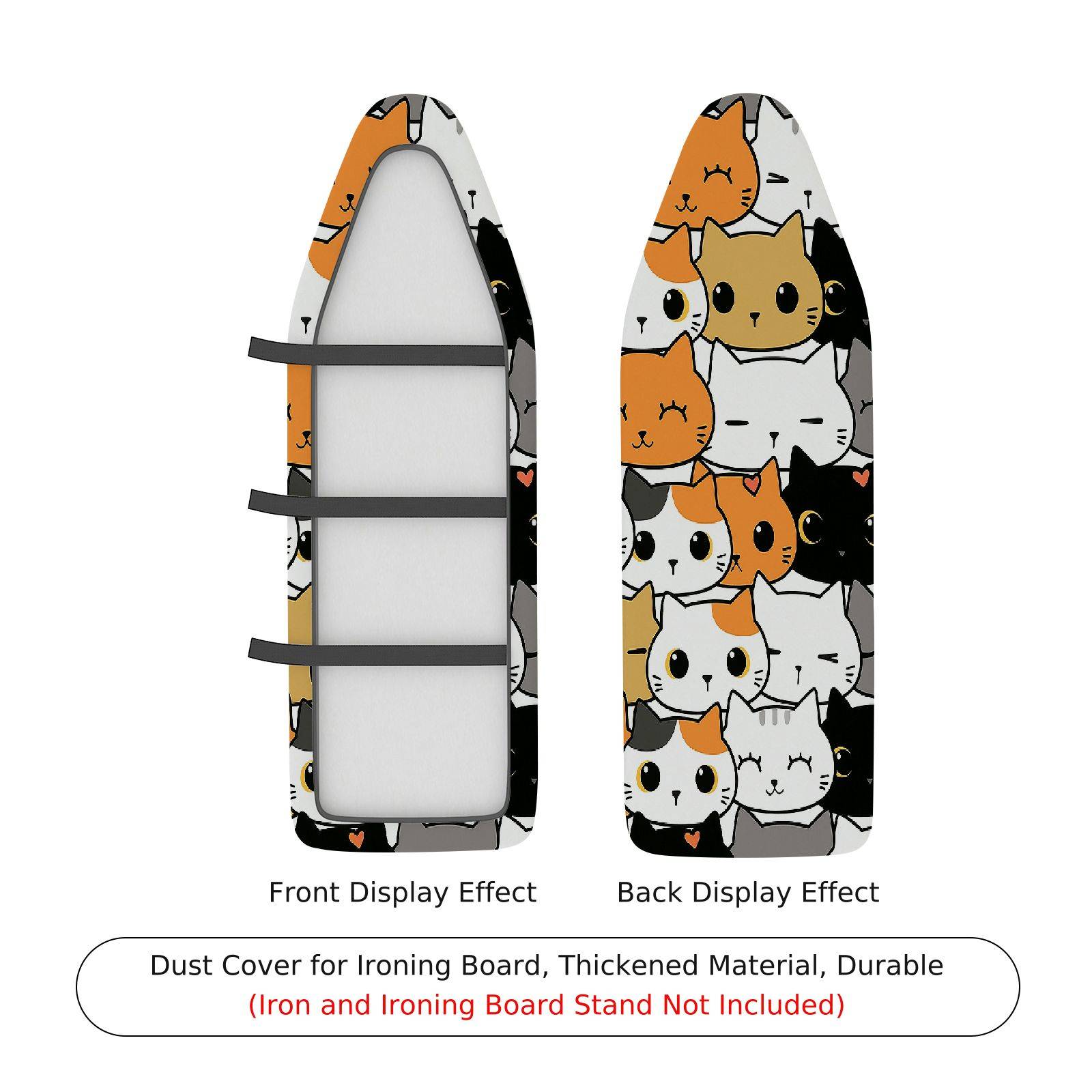 1-Piece Cute Cat Pattern  Animal  Ironing Board Cover, Universal Size, Without Board
