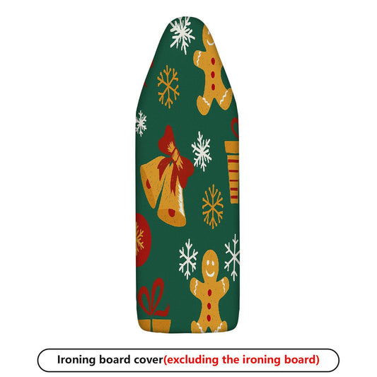 1-Piece Christmas bells gingerbread snowflakes  Ironing Board Cover, Universal Size, Without Board