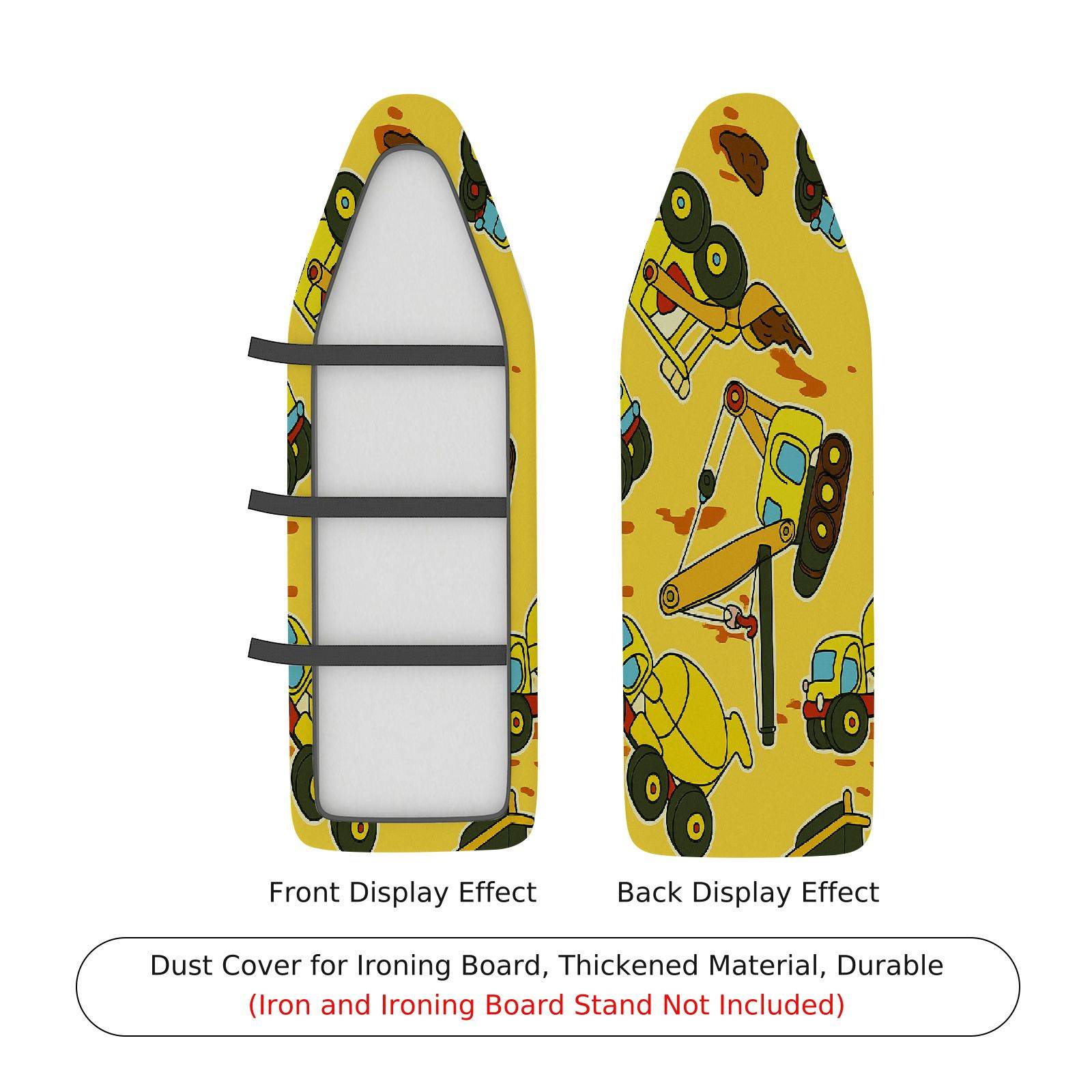 1-Piece Yellow Robot  Ironing Board Cover, Universal Size, Without Board